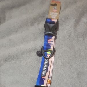 Arcadia Trail Blue and Pink Dog Collar